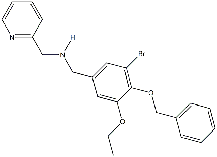 N-[4-(benzyloxy)-3-bromo-5-ethoxybenzyl]-N-(2-pyridinylmethyl)amine Structure