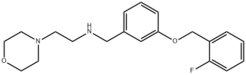 N-{3-[(2-fluorobenzyl)oxy]benzyl}-N-[2-(4-morpholinyl)ethyl]amine Struktur
