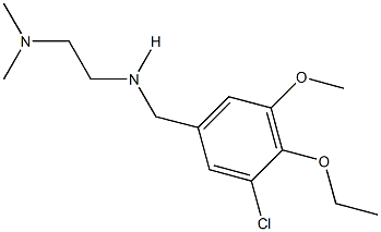 N-(3-chloro-4-ethoxy-5-methoxybenzyl)-N-[2-(dimethylamino)ethyl]amine 结构式