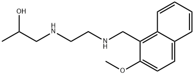 1-[(2-{[(2-methoxy-1-naphthyl)methyl]amino}ethyl)amino]-2-propanol Structure