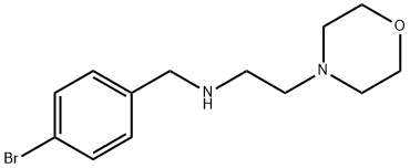 N-(4-溴苄基)-N-[2-(4-吗啉基)乙基]胺, 880813-11-6, 结构式