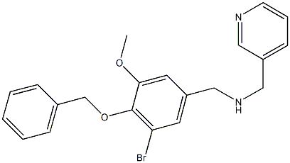 N-[4-(benzyloxy)-3-bromo-5-methoxybenzyl]-N-(3-pyridinylmethyl)amine Structure