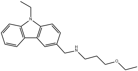 N-(3-ethoxypropyl)-N-[(9-ethyl-9H-carbazol-3-yl)methyl]amine Structure