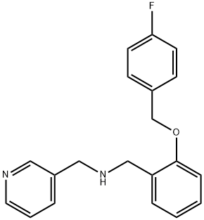 N-{2-[(4-fluorobenzyl)oxy]benzyl}-N-(3-pyridinylmethyl)amine 化学構造式