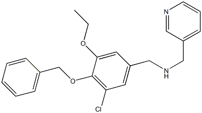 N-[4-(benzyloxy)-3-chloro-5-ethoxybenzyl]-N-(3-pyridinylmethyl)amine Structure