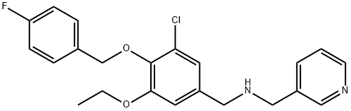 N-{3-chloro-5-ethoxy-4-[(4-fluorobenzyl)oxy]benzyl}-N-(3-pyridinylmethyl)amine Struktur