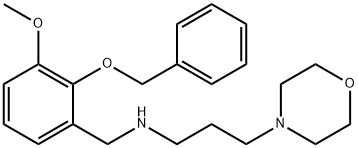 N-[2-(benzyloxy)-3-methoxybenzyl]-N-[3-(4-morpholinyl)propyl]amine Structure