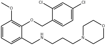 N-{2-[(2,4-dichlorobenzyl)oxy]-3-methoxybenzyl}-N-[3-(4-morpholinyl)propyl]amine Structure