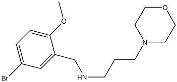 N-(5-bromo-2-methoxybenzyl)-N-[3-(4-morpholinyl)propyl]amine 化学構造式