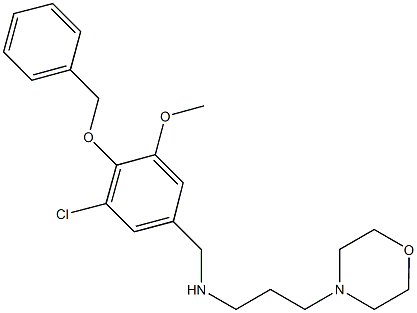 N-[4-(benzyloxy)-3-chloro-5-methoxybenzyl]-N-[3-(4-morpholinyl)propyl]amine Structure