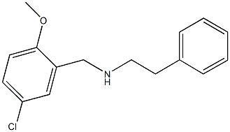 N-(5-chloro-2-methoxybenzyl)-N-(2-phenylethyl)amine Struktur