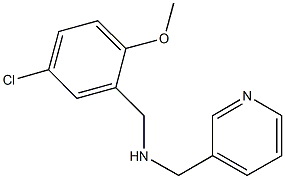 N-(5-chloro-2-methoxybenzyl)-N-(3-pyridinylmethyl)amine Struktur