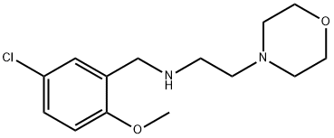 N-(5-chloro-2-methoxybenzyl)-N-[2-(4-morpholinyl)ethyl]amine 化学構造式