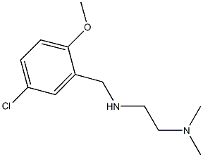 N-(5-chloro-2-methoxybenzyl)-N-[2-(dimethylamino)ethyl]amine 化学構造式