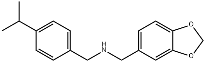 1,3-benzodioxol-5-yl-N-(4-isopropylbenzyl)methanamine Structure