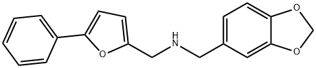 N-(1,3-benzodioxol-5-ylmethyl)-N-[(5-phenyl-2-furyl)methyl]amine,880814-77-7,结构式