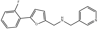 N-{[5-(2-fluorophenyl)-2-furyl]methyl}-N-(3-pyridinylmethyl)amine Structure