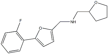 N-{[5-(2-fluorophenyl)-2-furyl]methyl}-N-(tetrahydro-2-furanylmethyl)amine Structure