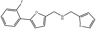 N-{[5-(2-fluorophenyl)-2-furyl]methyl}-N-(2-thienylmethyl)amine Structure