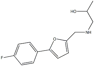 1-({[5-(4-fluorophenyl)-2-furyl]methyl}amino)-2-propanol 结构式