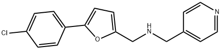 N-{[5-(4-chlorophenyl)-2-furyl]methyl}-N-(4-pyridinylmethyl)amine,880815-23-6,结构式