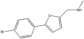 [5-(4-bromophenyl)-2-furyl]-N-methylmethanamine,880815-55-4,结构式