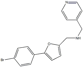 [5-(4-bromophenyl)-2-furyl]-N-(4-pyridinylmethyl)methanamine Structure