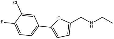 N-{[5-(3-chloro-4-fluorophenyl)-2-furyl]methyl}-N-ethylamine Structure