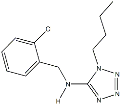 1-butyl-N-(2-chlorobenzyl)-1H-tetraazol-5-amine 化学構造式