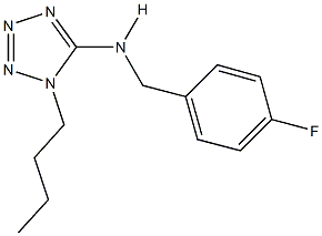 1-butyl-N-(4-fluorobenzyl)-1H-tetraazol-5-amine,880865-63-4,结构式