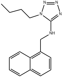 N-(1-butyl-1H-tetraazol-5-yl)-N-(1-naphthylmethyl)amine Structure