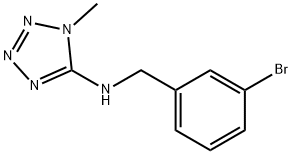 N-(3-bromobenzyl)-N-(1-methyl-1H-tetraazol-5-yl)amine 结构式