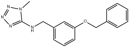 N-[3-(benzyloxy)benzyl]-N-(1-methyl-1H-tetraazol-5-yl)amine Structure