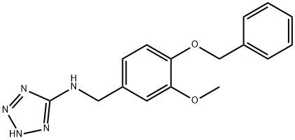 N-[4-(benzyloxy)-3-methoxybenzyl]-N-(2H-tetraazol-5-yl)amine Structure