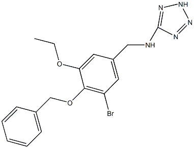 N-[4-(benzyloxy)-3-bromo-5-ethoxybenzyl]-N-(2H-tetraazol-5-yl)amine Struktur