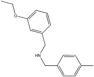 N-(3-ethoxybenzyl)-N-(4-methylbenzyl)amine Structure