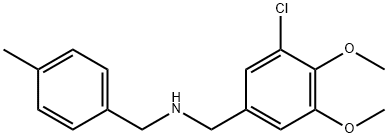 N-(3-chloro-4,5-dimethoxybenzyl)-N-(4-methylbenzyl)amine Structure