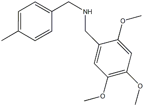 N-(4-methylbenzyl)-N-(2,4,5-trimethoxybenzyl)amine Structure