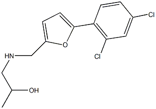 1-({[5-(2,4-dichlorophenyl)-2-furyl]methyl}amino)-2-propanol Structure