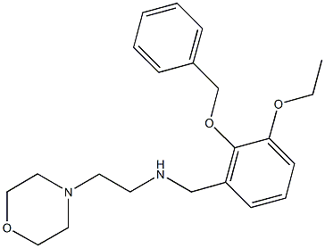 N-[2-(benzyloxy)-3-ethoxybenzyl]-N-[2-(4-morpholinyl)ethyl]amine,881039-58-3,结构式