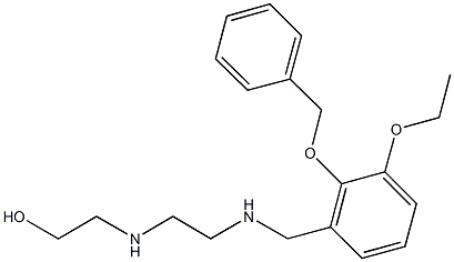 2-[(2-{[2-(benzyloxy)-3-ethoxybenzyl]amino}ethyl)amino]ethanol Structure