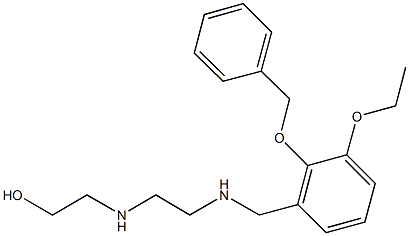 2-[(2-{[2-(benzyloxy)-3-ethoxybenzyl]amino}ethyl)amino]ethanol Struktur