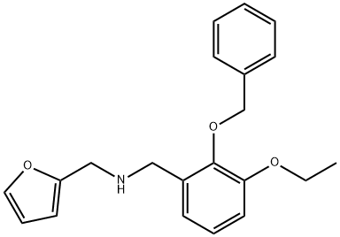 N-[2-(benzyloxy)-3-ethoxybenzyl]-N-(2-furylmethyl)amine Structure