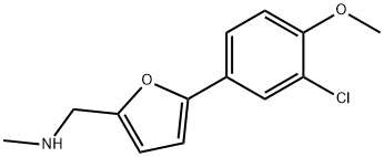 N-{[5-(3-chloro-4-methoxyphenyl)-2-furyl]methyl}-N-methylamine Structure
