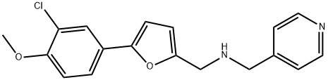 N-{[5-(3-chloro-4-methoxyphenyl)-2-furyl]methyl}-N-(4-pyridinylmethyl)amine Struktur