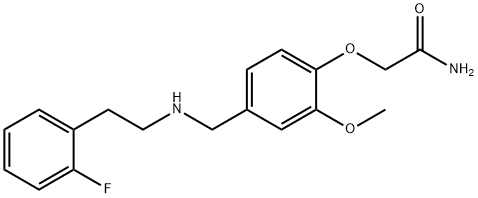 2-[4-({[2-(2-fluorophenyl)ethyl]amino}methyl)-2-methoxyphenoxy]acetamide,881040-18-2,结构式