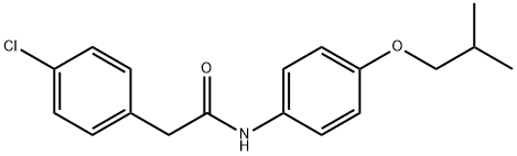 2-(4-chlorophenyl)-N-(4-isobutoxyphenyl)acetamide 结构式