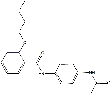 N-[4-(acetylamino)phenyl]-2-butoxybenzamide Structure