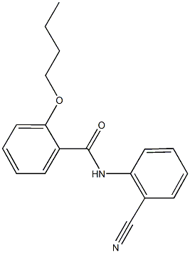 2-butoxy-N-(2-cyanophenyl)benzamide Structure