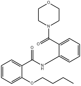 2-butoxy-N-[2-(4-morpholinylcarbonyl)phenyl]benzamide Structure